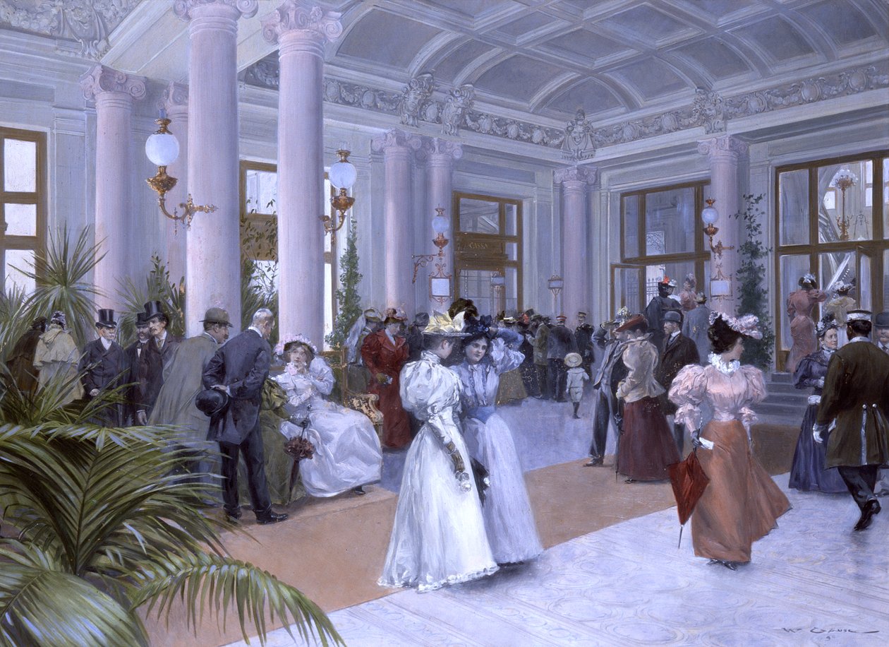 Das Vestibül des Kaiserbads (Przedsionek Łaźni Cesarskich) autorstwa Wilhelm Gause