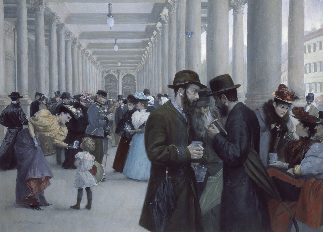 Kolumnada Mühlbrunn (Kolumnada Mill Spring) autorstwa Wilhelm Gause