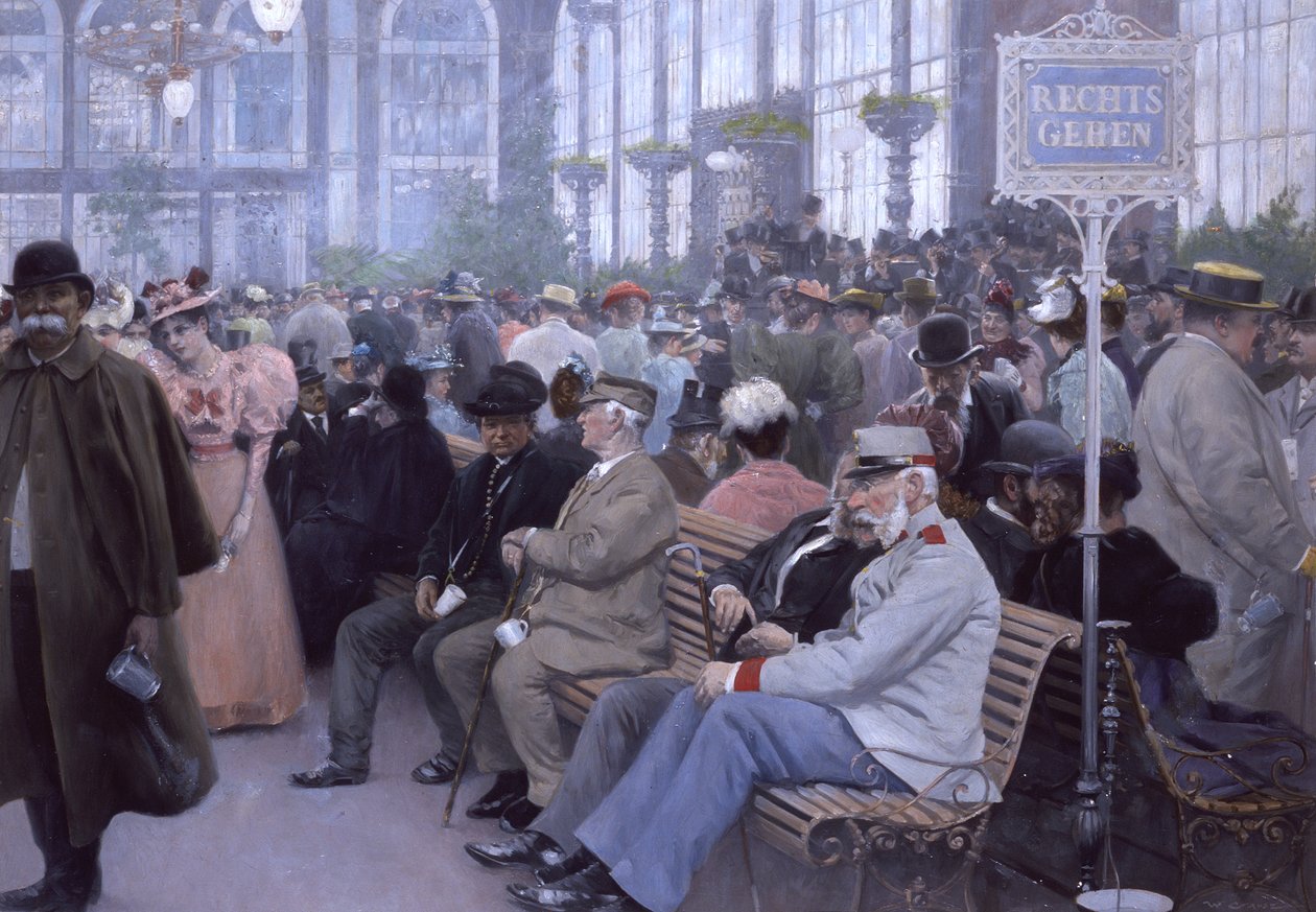 Kolumnada Sprudel (akwarela) autorstwa Wilhelm Gause