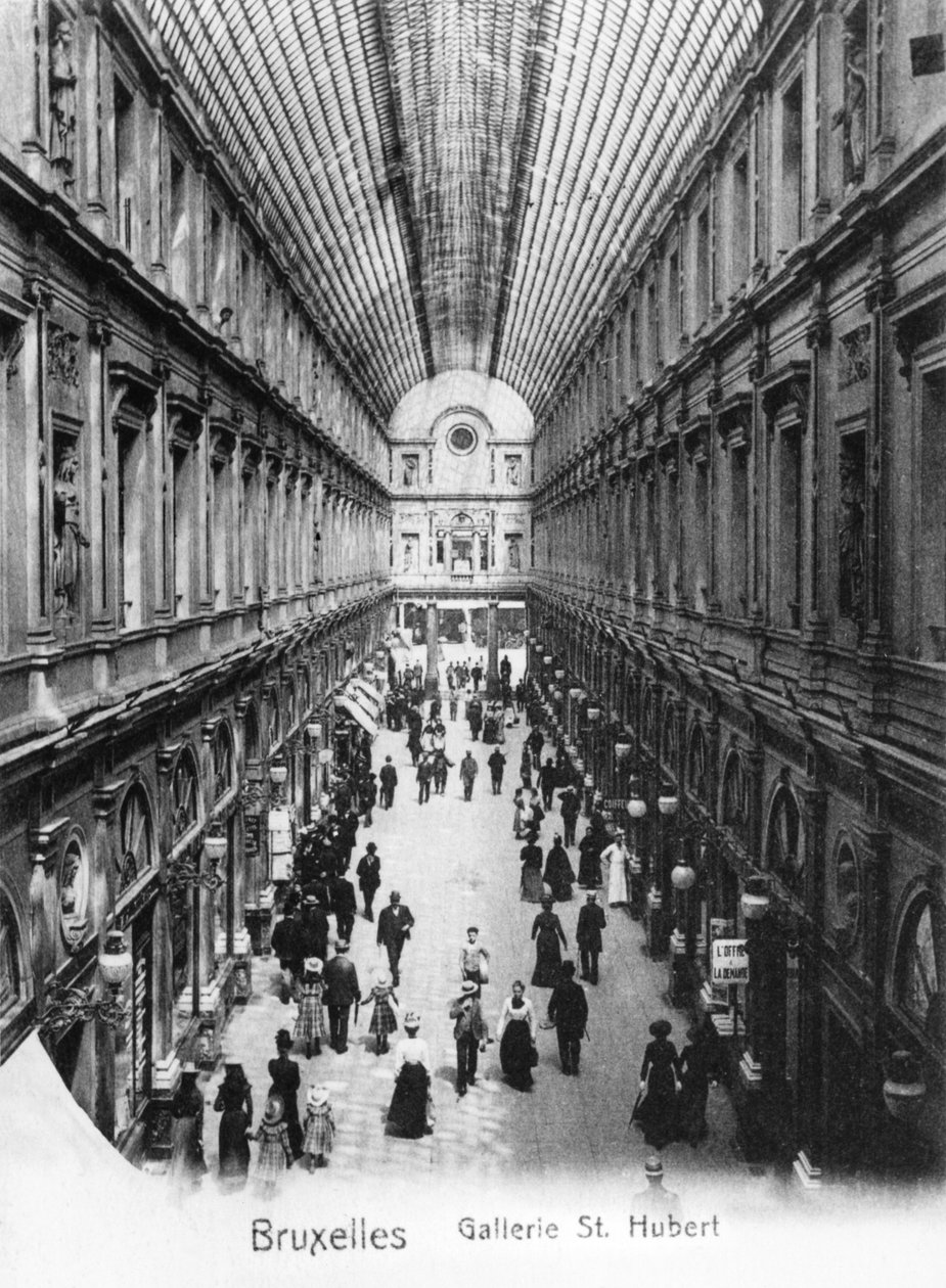 Galeria św. Huberta w Brukseli, ok. 1900 autorstwa Wilhelm Hoffmann