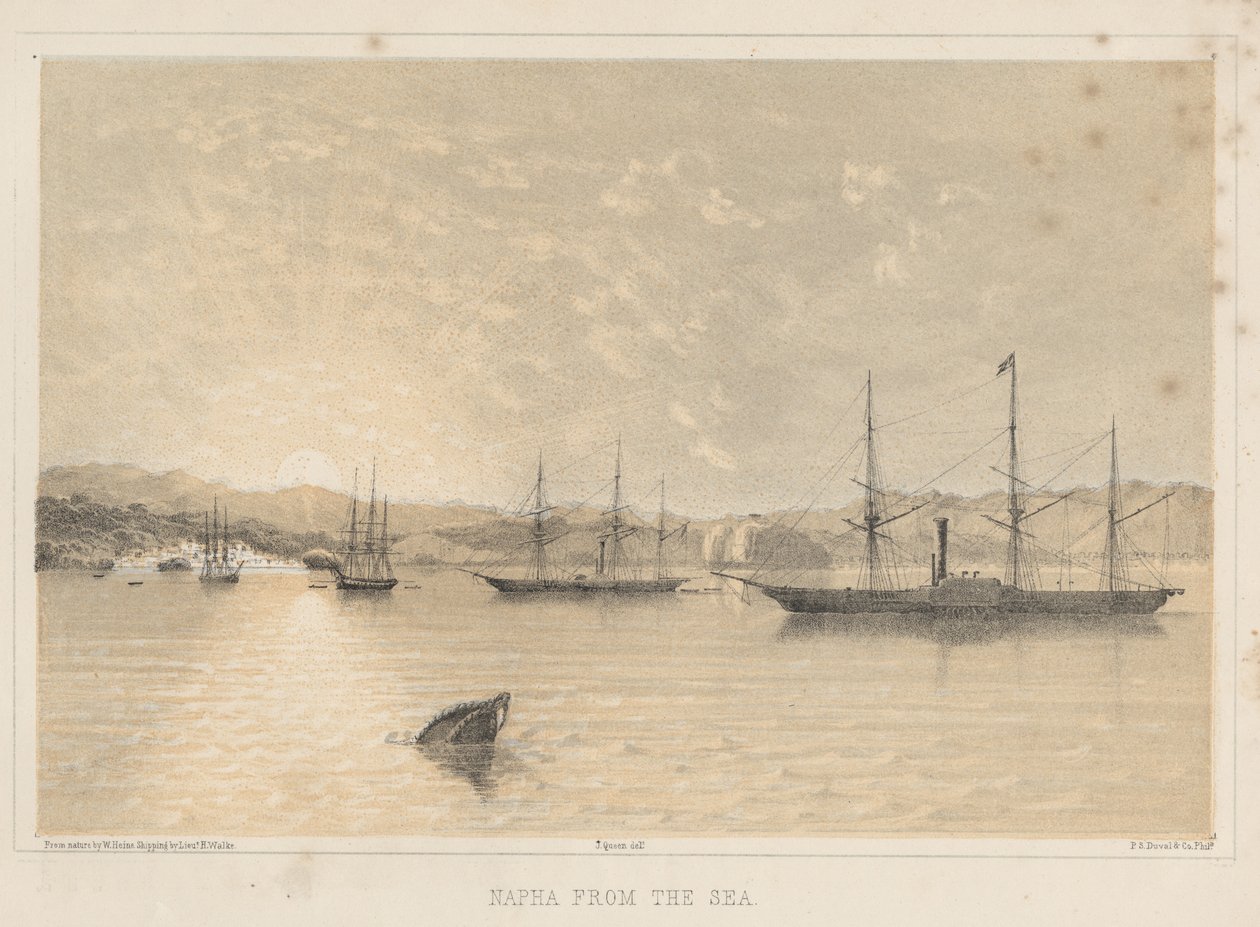 Napha od strony morza, 1855 autorstwa Wilhelm Joseph Heine