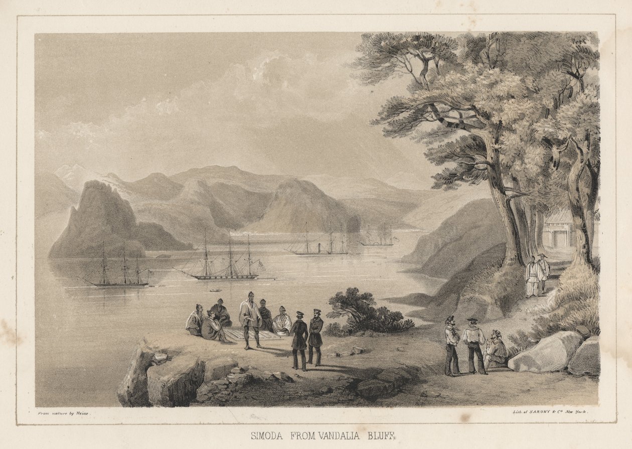 Simoda z Vandalia Bluff, 1855 autorstwa Wilhelm Joseph Heine