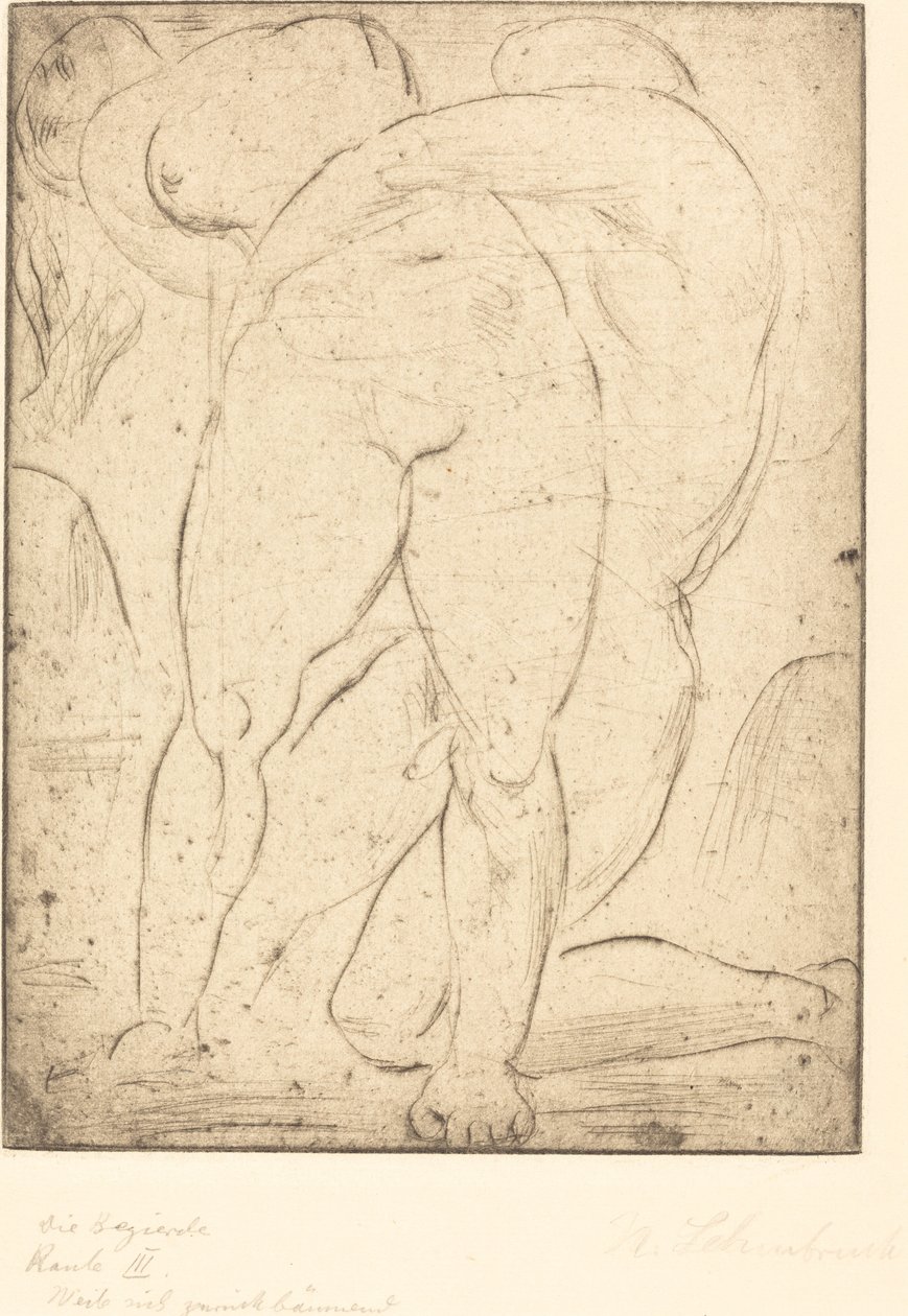 Pasja II (Pasja II) autorstwa Wilhelm Lehmbruck