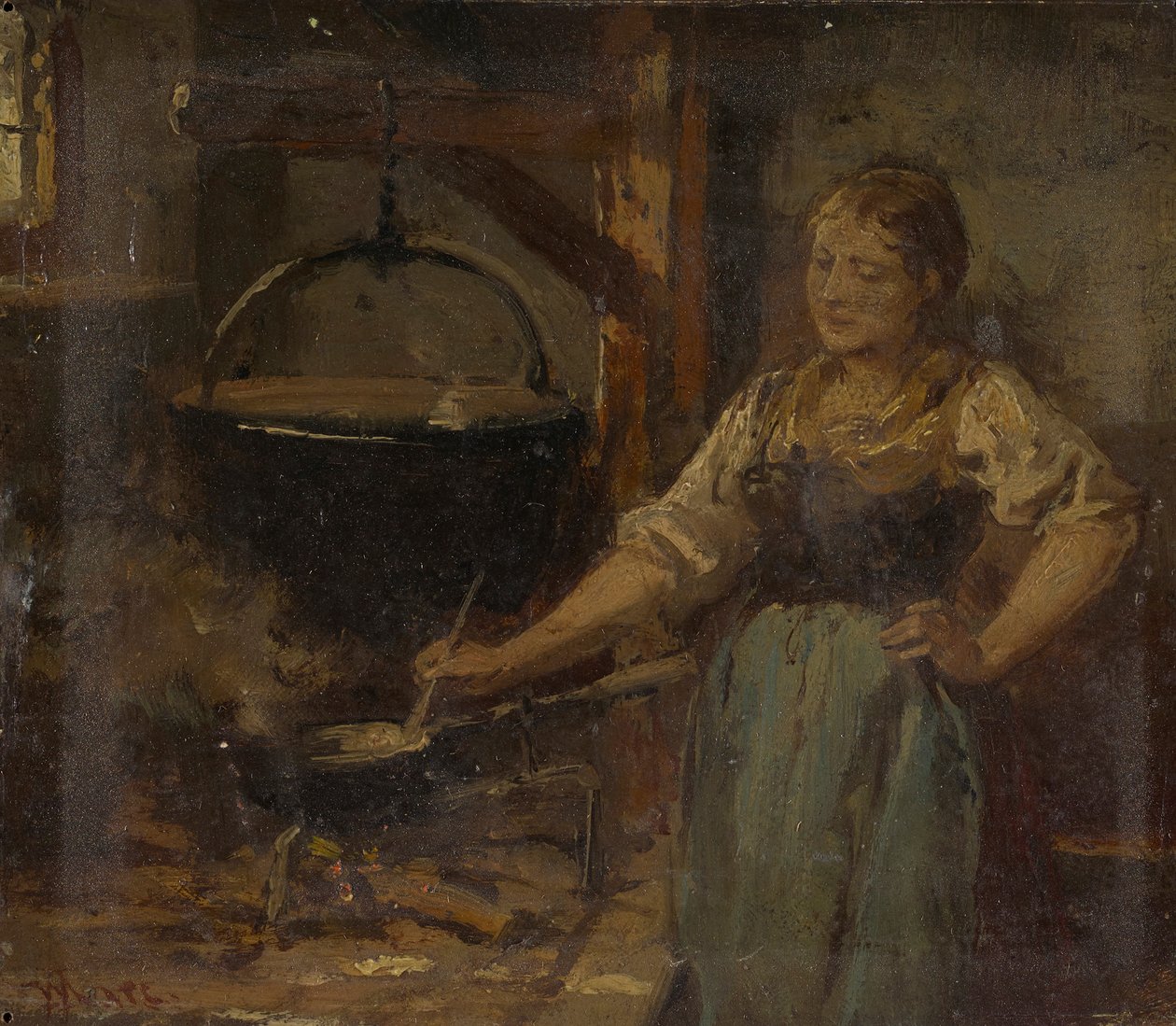 Chłopskie wnętrze autorstwa Wilhelm Marc