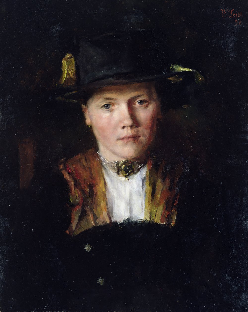Bawarska dziewczyna, 1897 autorstwa Wilhelm Maria Hubertus Leibl
