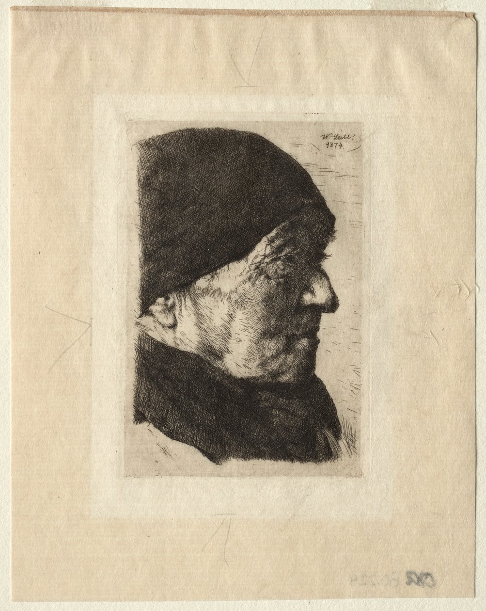Głowa Chłopa, 1874. autorstwa Wilhelm Maria Hubertus Leibl