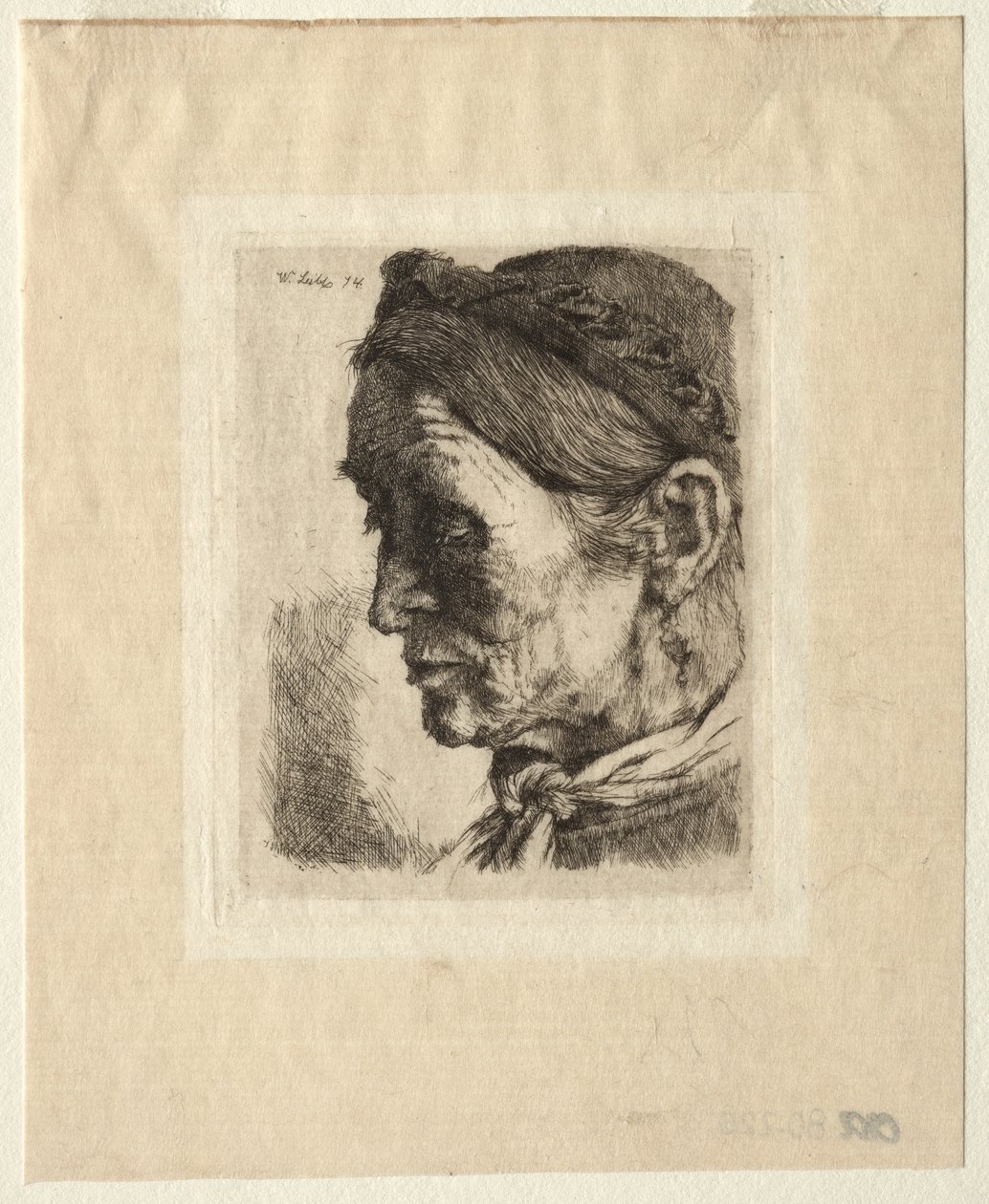 Głowa wieśniaczki autorstwa Wilhelm Maria Hubertus Leibl