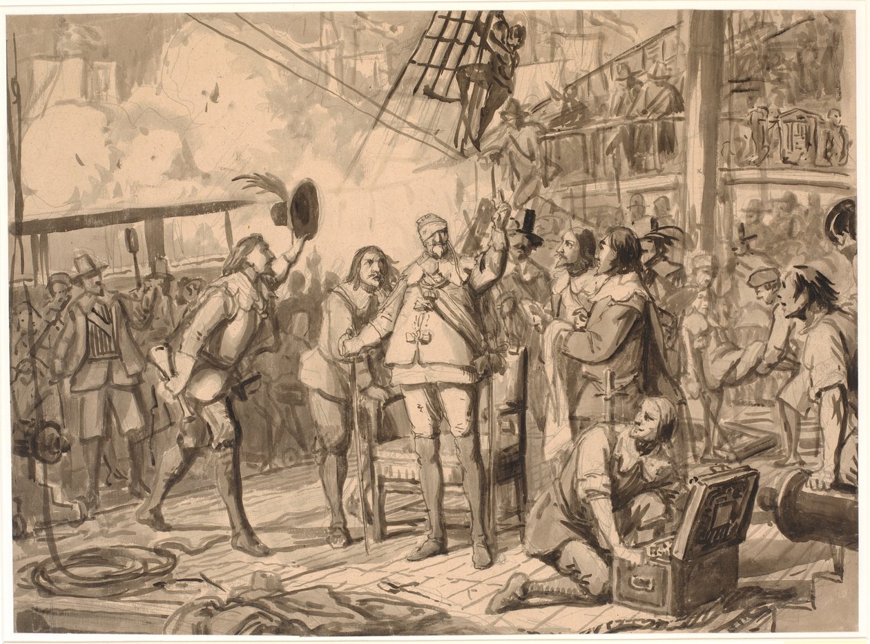 Chr. 4. na „Trójcy” autorstwa Wilhelm Marstrand
