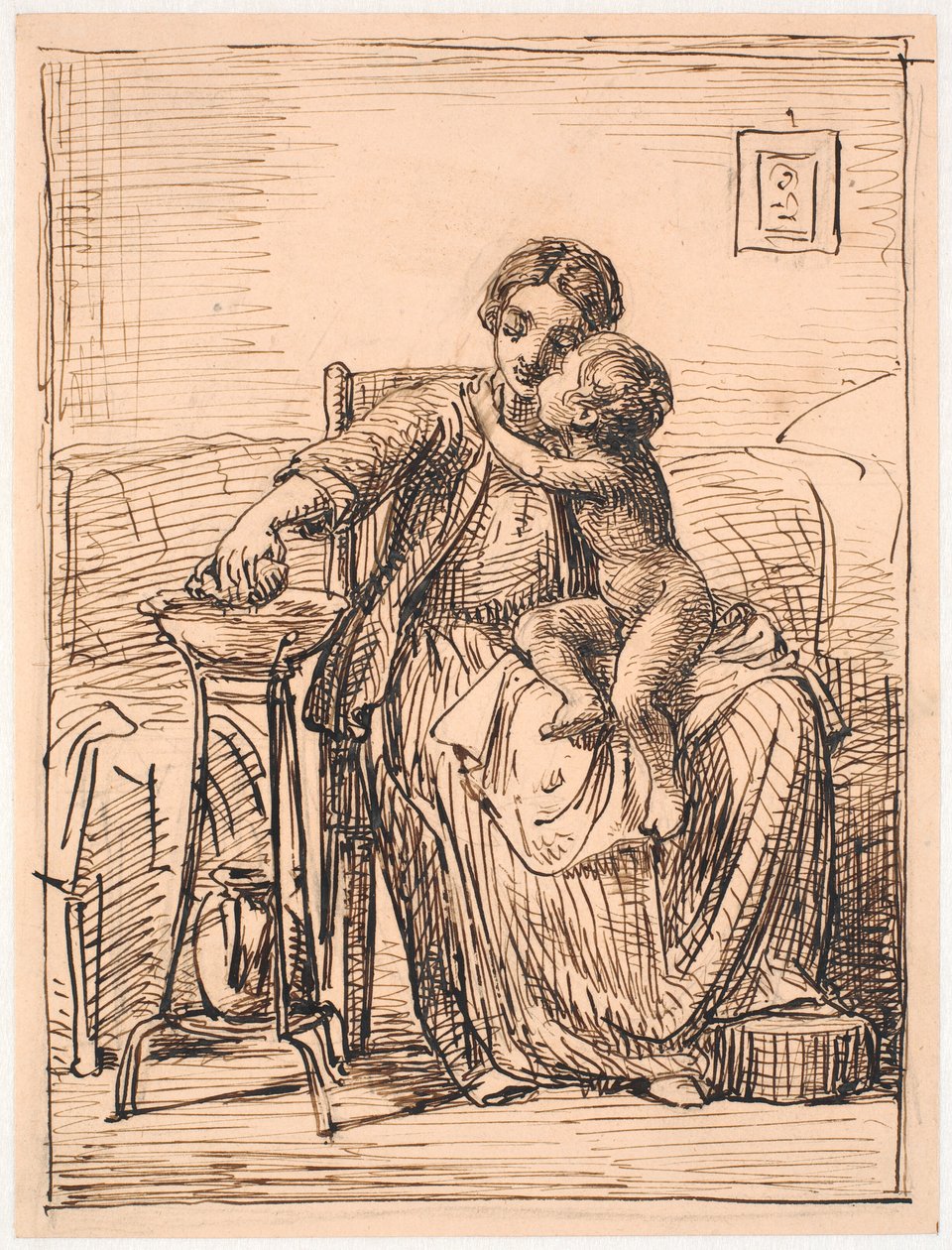 Chłopiec potrzebuje prania. autorstwa Wilhelm Marstrand