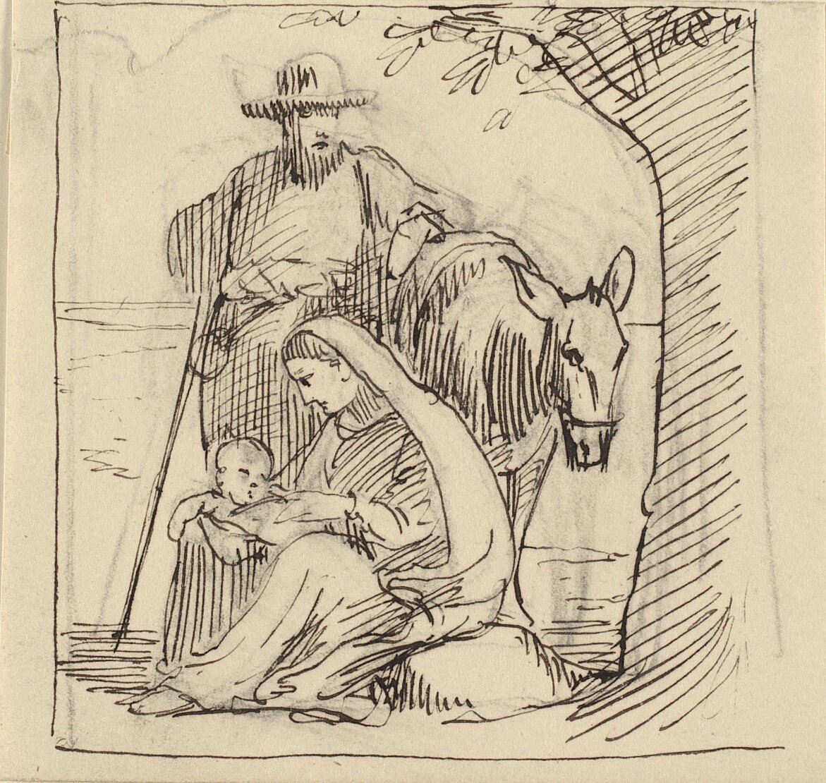 Odpocznij w drodze do Egiptu autorstwa Wilhelm Marstrand