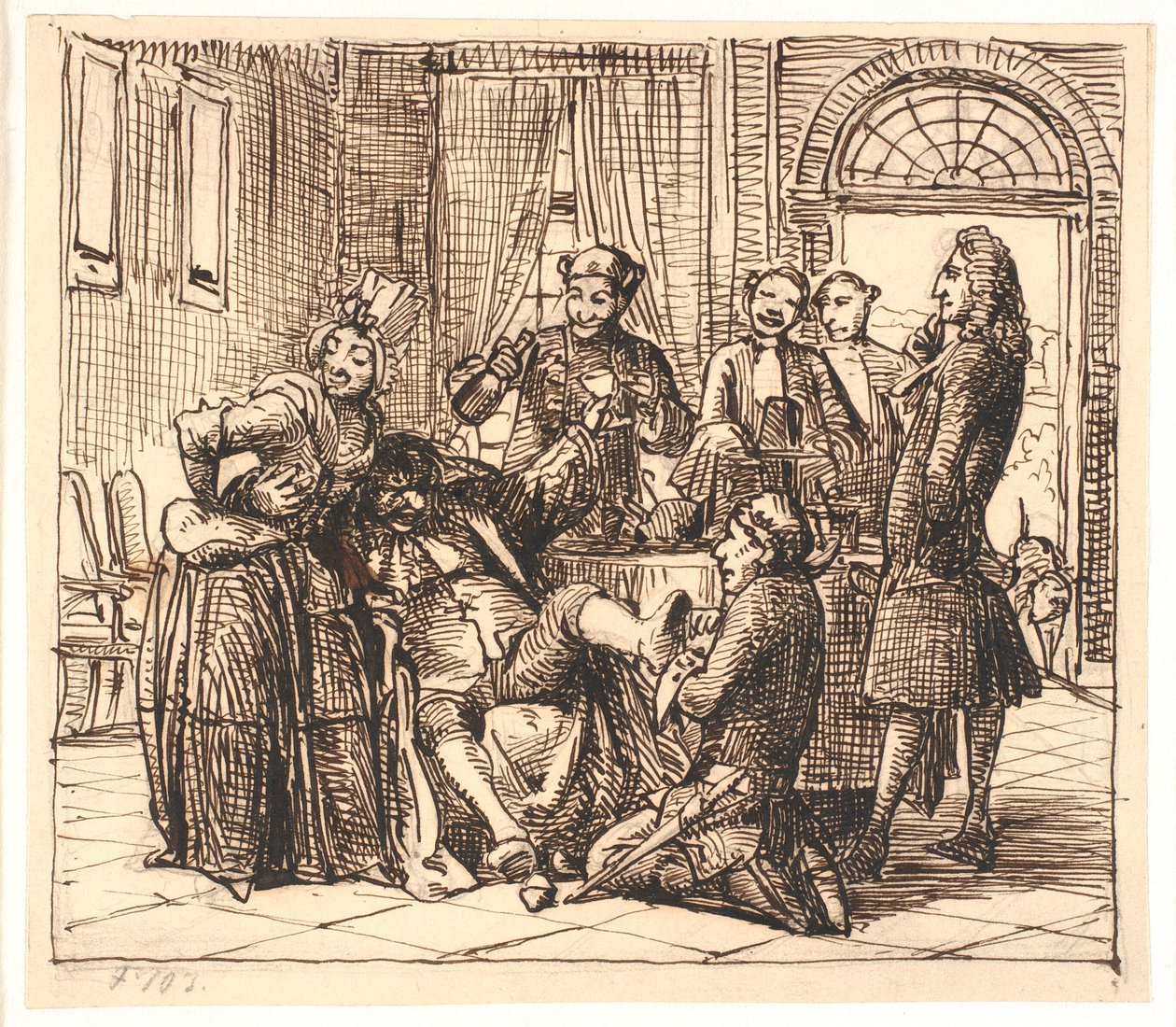 Jeppe żąda powieszenia komornika autorstwa Wilhelm Marstrand