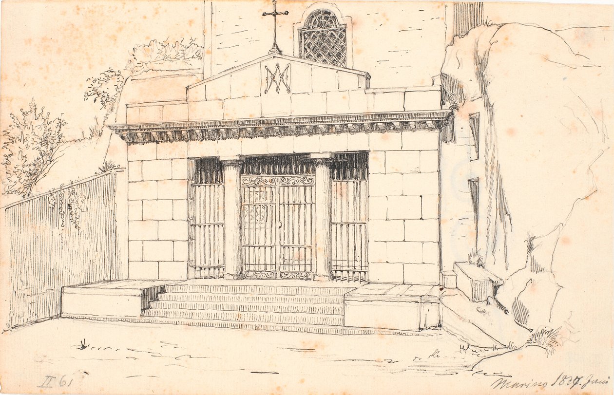 Portal kościelny, Marino autorstwa Wilhelm Marstrand