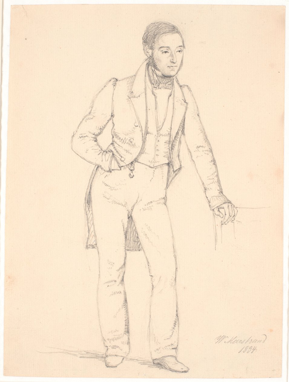 Koncertmistrz Johan Frederik Frølich autorstwa Wilhelm Marstrand