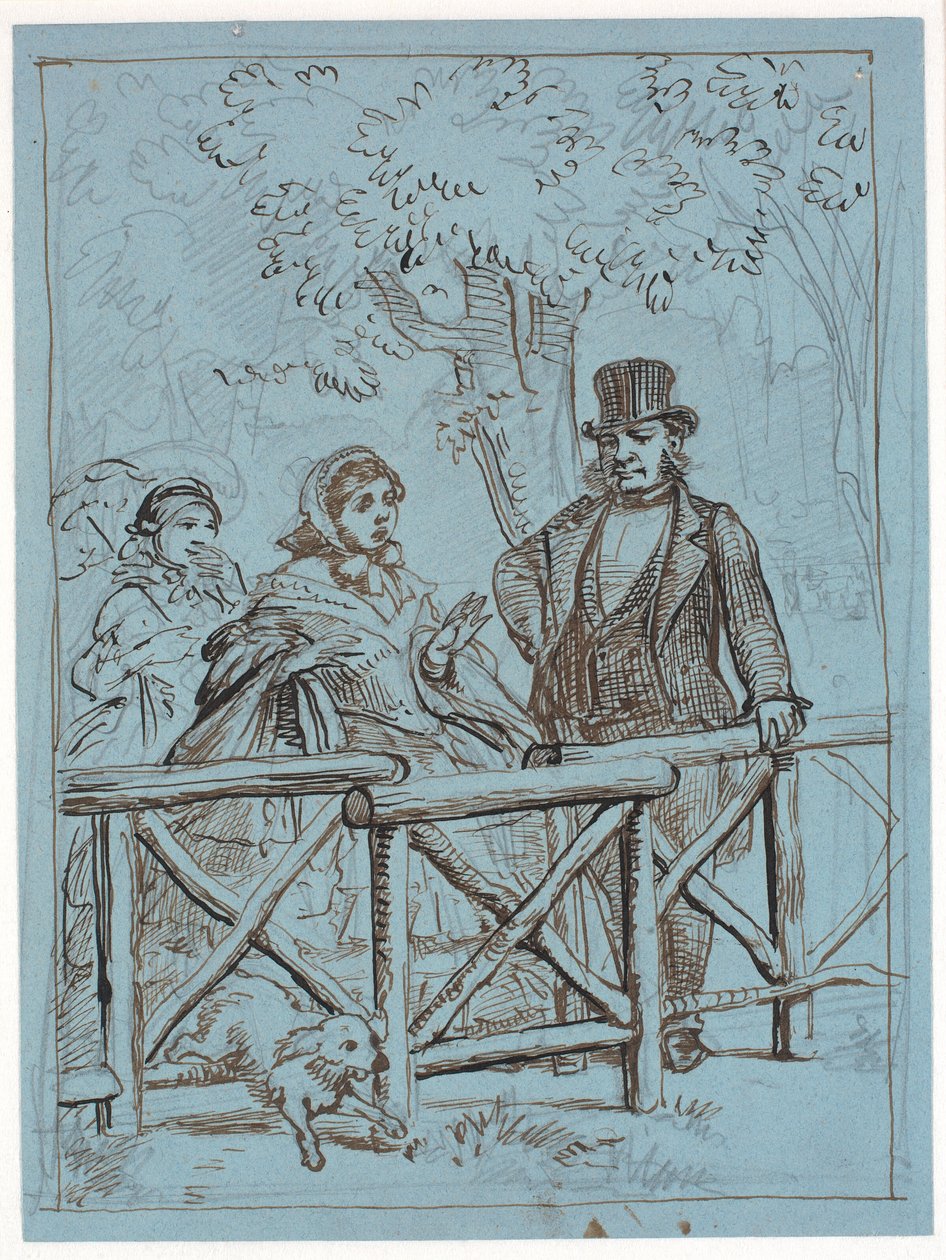 Trudności krynoliny autorstwa Wilhelm Marstrand