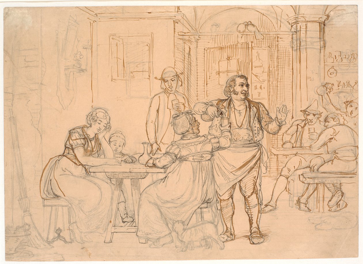 Osteriscene autorstwa Wilhelm Marstrand