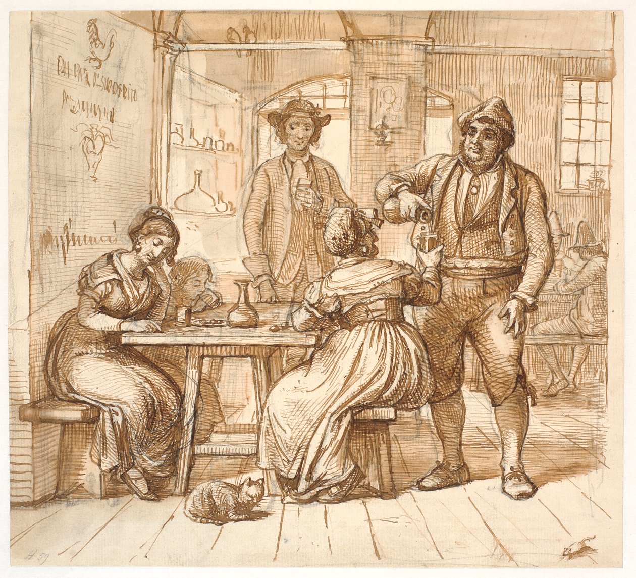 Osteriscene autorstwa Wilhelm Marstrand