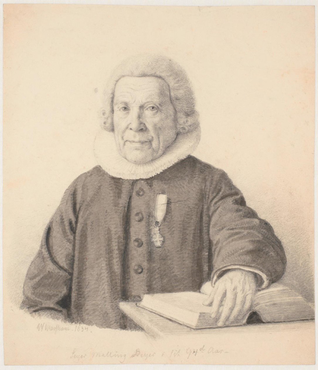 Pastor „Seyer Malling Beyer i siedzę 94de Aar” autorstwa Wilhelm Marstrand