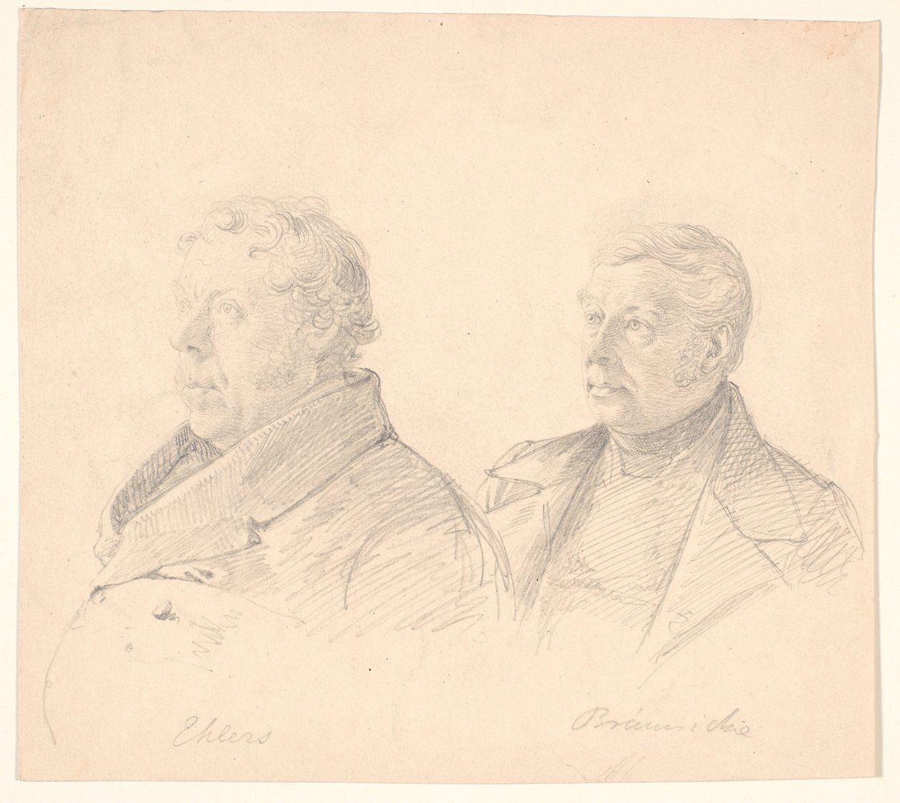 Portrety dwóch obywateli Roskilde „Ehlers” i „Brünniche autorstwa Wilhelm Marstrand