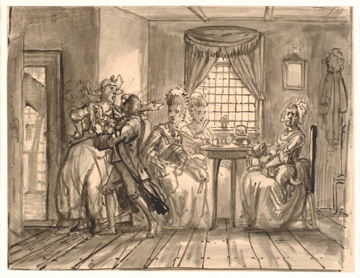 Wizyta radnych w Geske autorstwa Wilhelm Marstrand