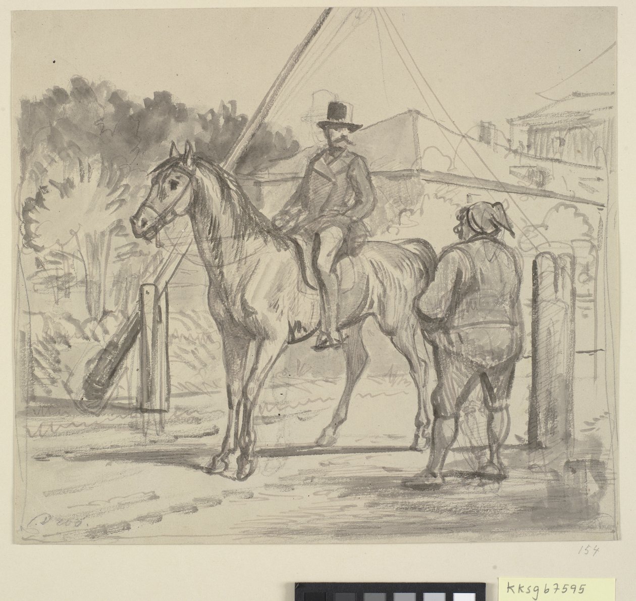 Jeździec i tollman autorstwa Wilhelm Marstrand