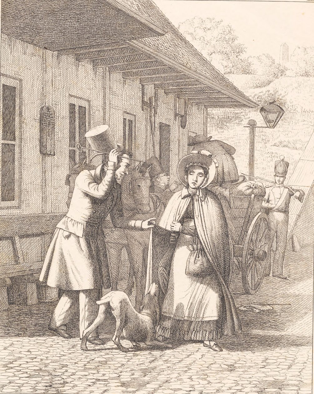 Scena przed straganem konsumpcyjnym autorstwa Wilhelm Marstrand