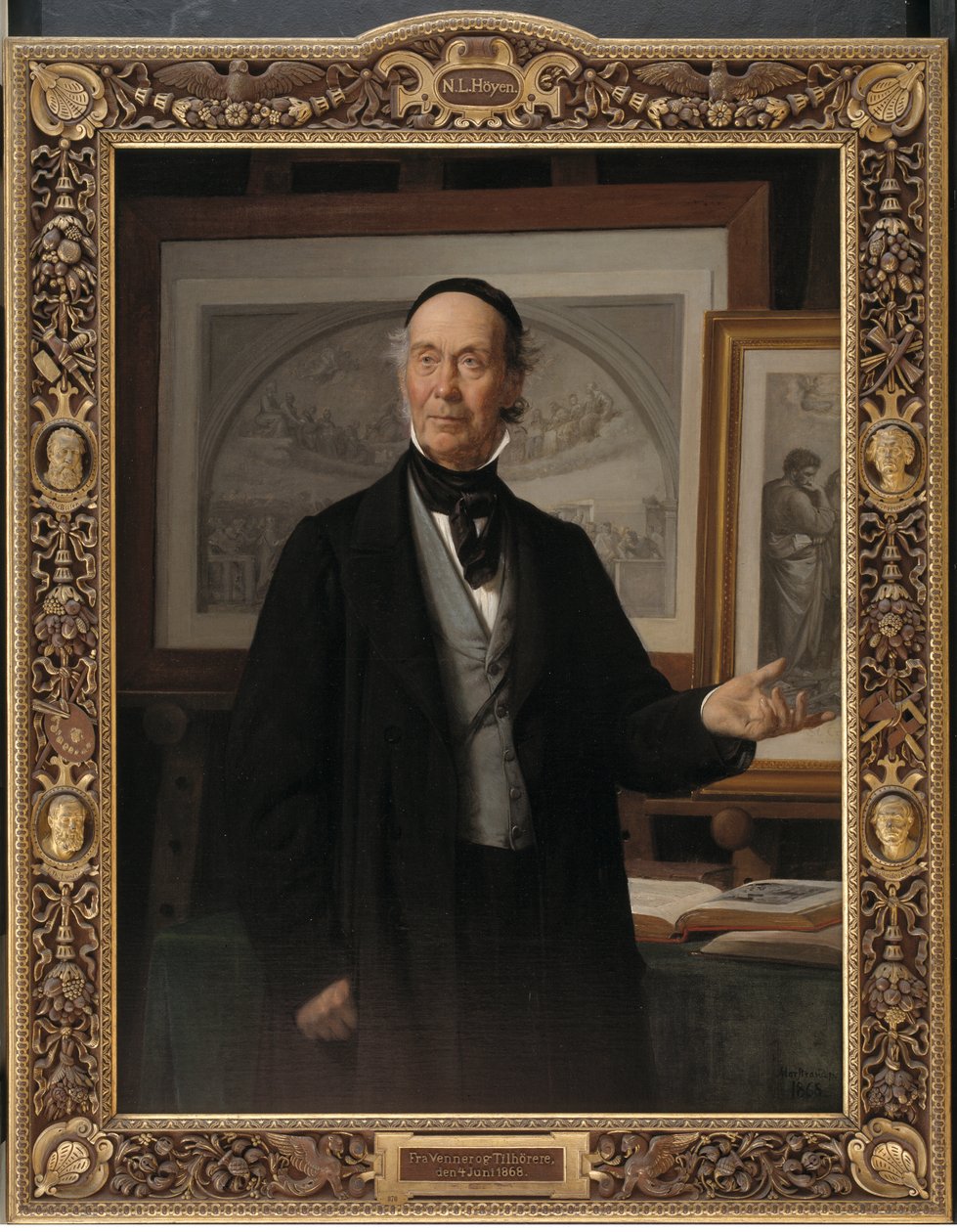 Historyk sztuki N.L. Wzgórze autorstwa Wilhelm Marstrand