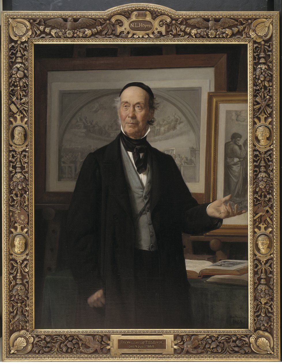 Historyk sztuki N.L. Wzgórze autorstwa Wilhelm Marstrand