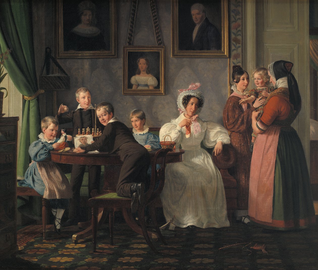 Rodzina Waagepetersen autorstwa Wilhelm Marstrand