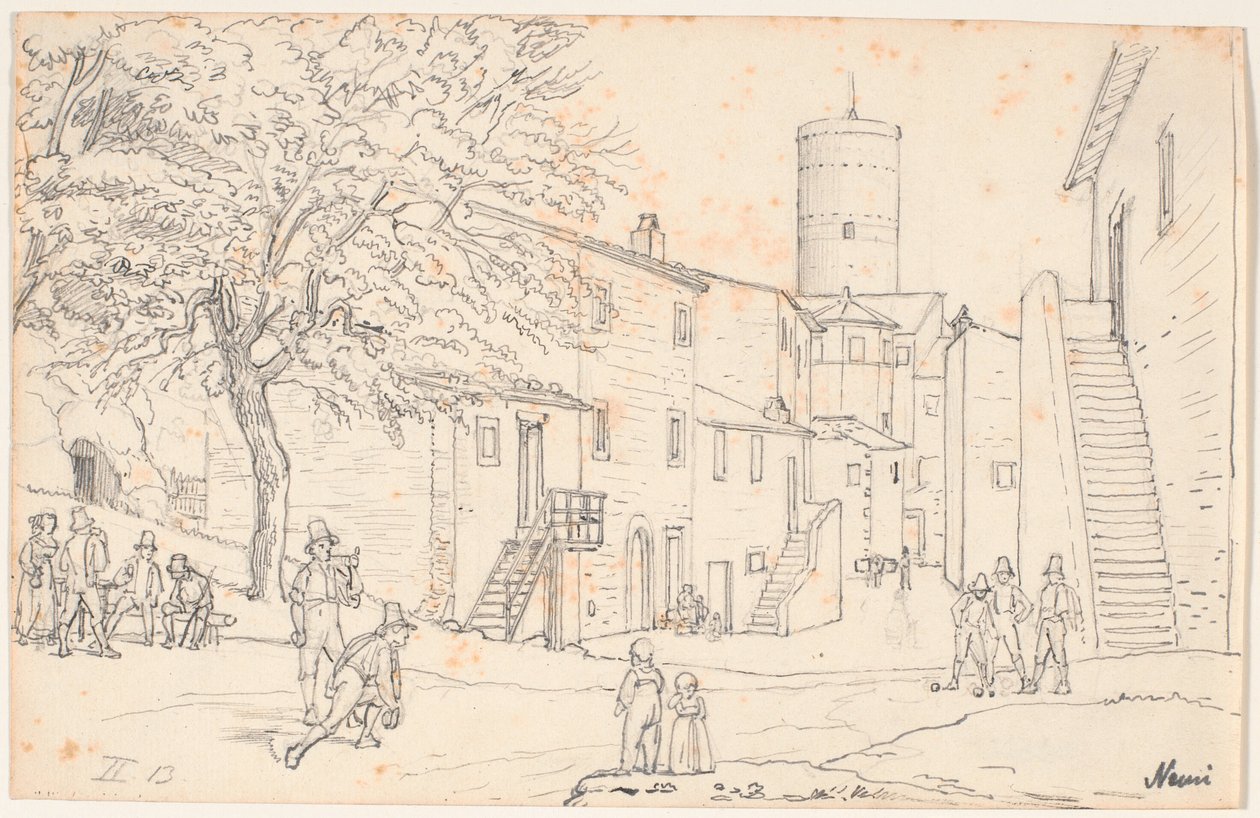 Plac w Nemi autorstwa Wilhelm Marstrand