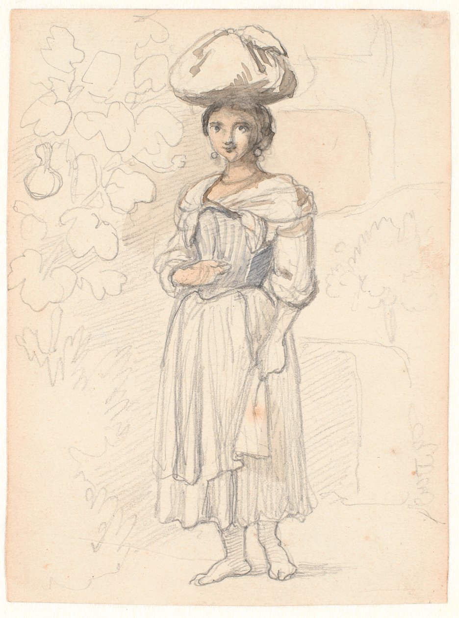 Młoda Włoszka, stojąca autorstwa Wilhelm Marstrand