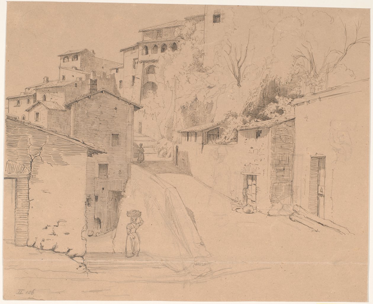 Via Piave przez La Porta Su i Olevano Romano autorstwa Wilhelm Marstrand