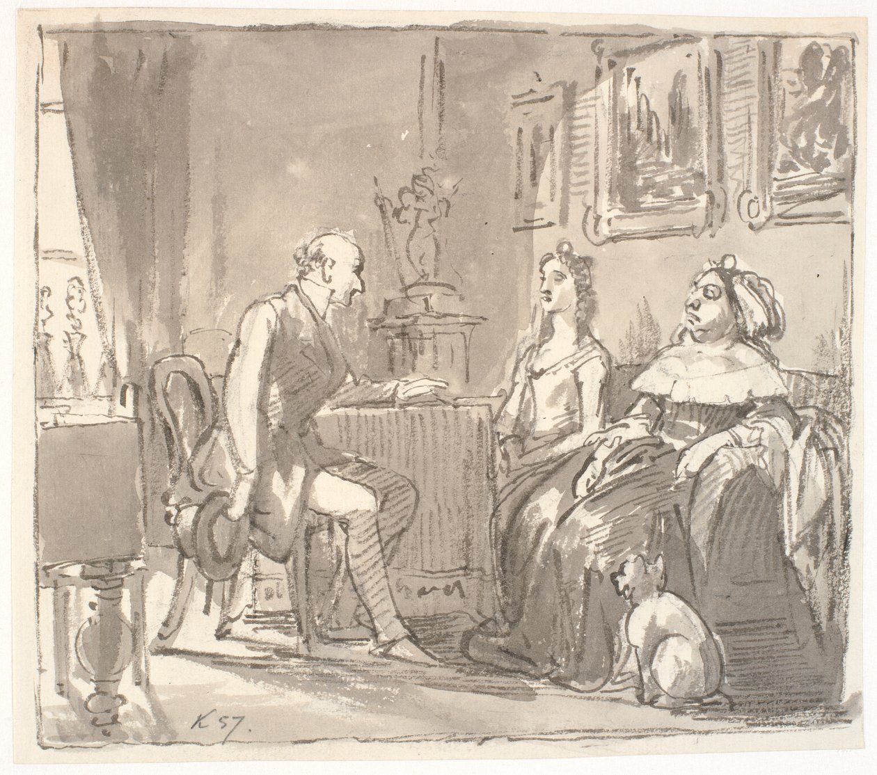 Odwiedź z jej łaską autorstwa Wilhelm Marstrand