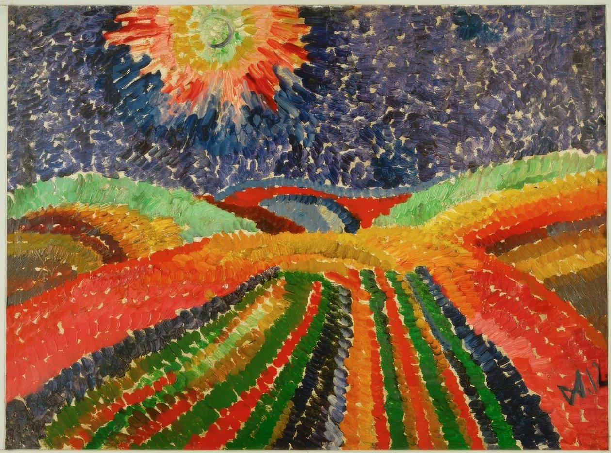 Droga polna autorstwa Wilhelm Morgner