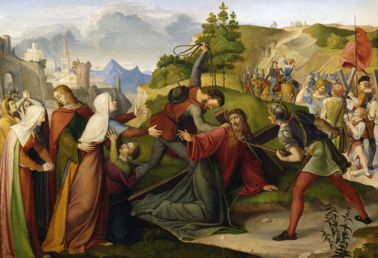 Droga Krzyżowa, 1817 r. autorstwa Friedrich Wilhelm von Schadow