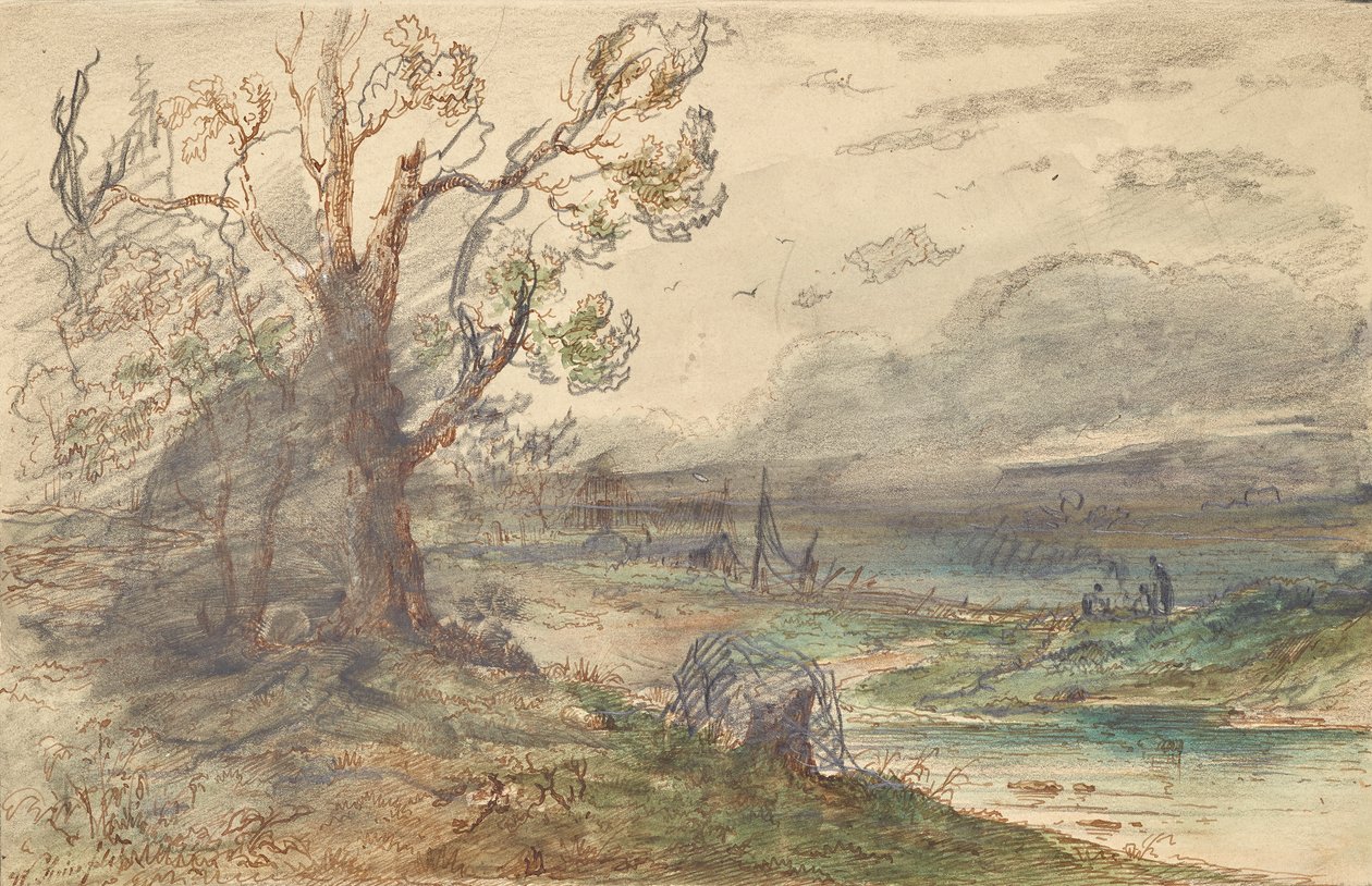 krajobraz nad rzeką autorstwa Wilhelm Steinfeld