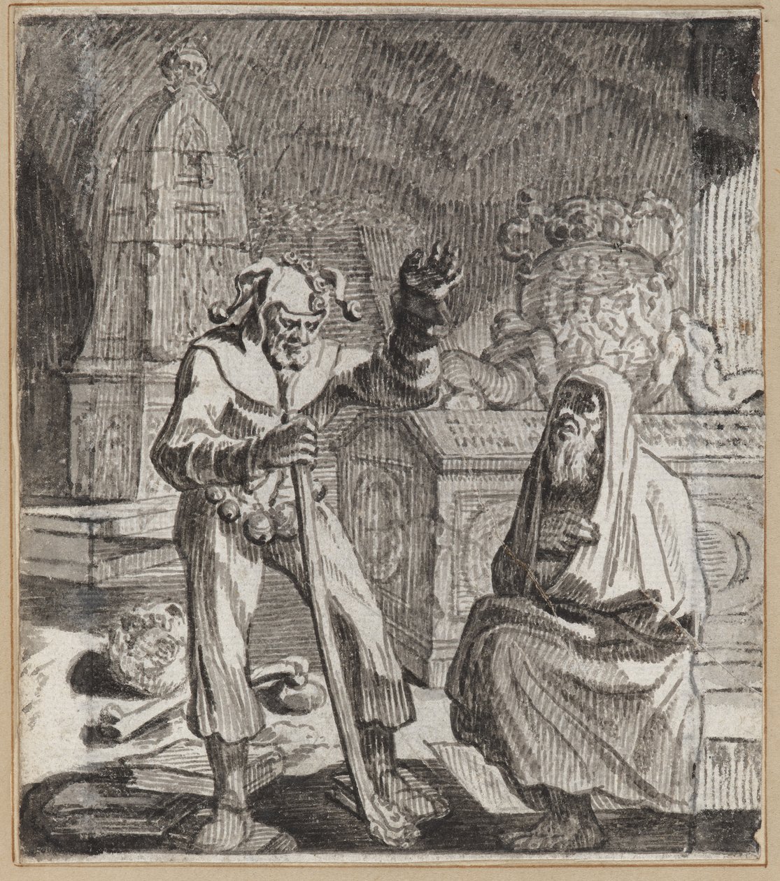 Wróżbita Głupiec autorstwa Wilhelm Stettler