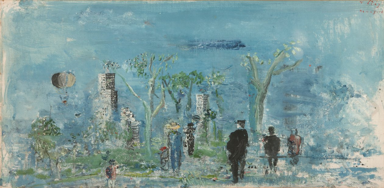 Central Park, Nowy Jork (olej na płótnie) autorstwa Wilhelm Thoeny