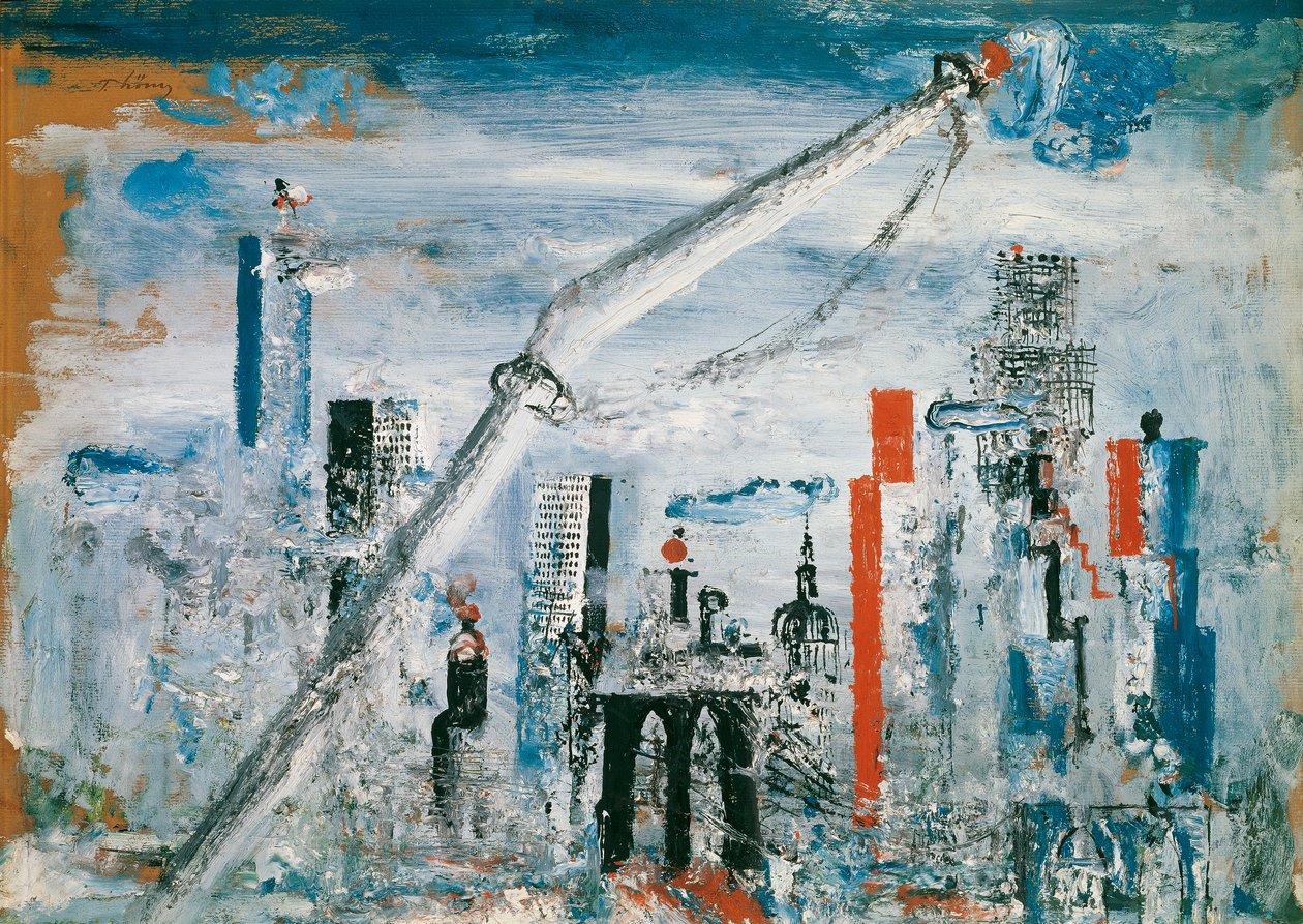 Widok na Manhattan (East River) autorstwa Wilhelm Thöny