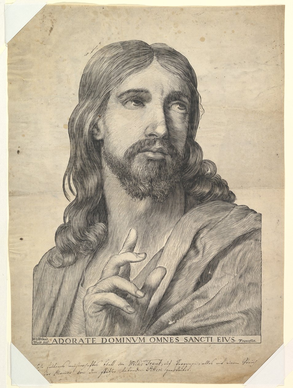 Popiersie Chrystusa Błogosławionego, XVII wiek. autorstwa Wilhelm Traut