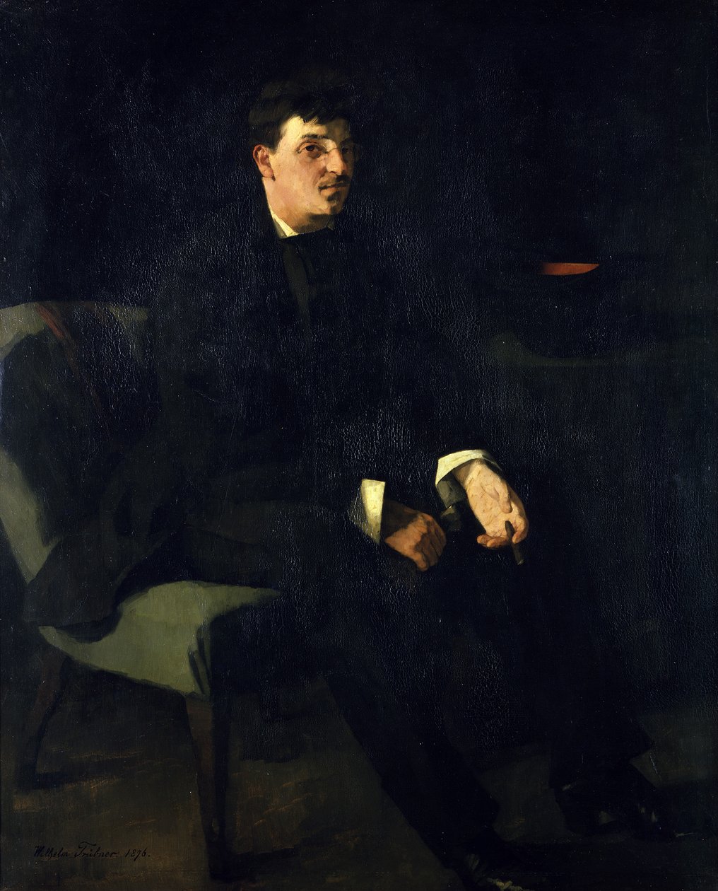 Malarz Carl Schuch autorstwa Wilhelm Trübner