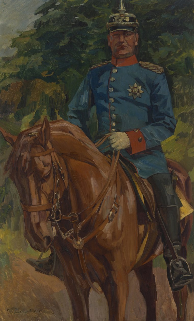 portret jeździecki autorstwa Wilhelm Trübner