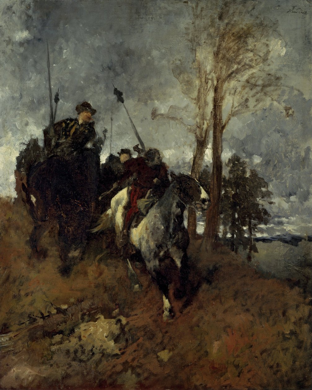 krzak rycerz autorstwa Wilhelm Von Diez