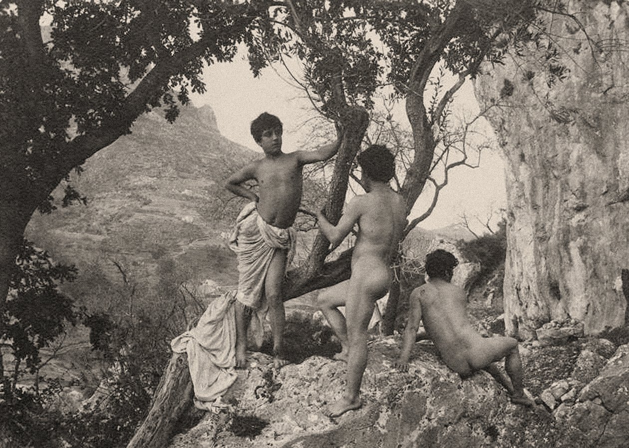 studium aktów męskich, ok. 1900 autorstwa Baron Wilhelm von Gloeden