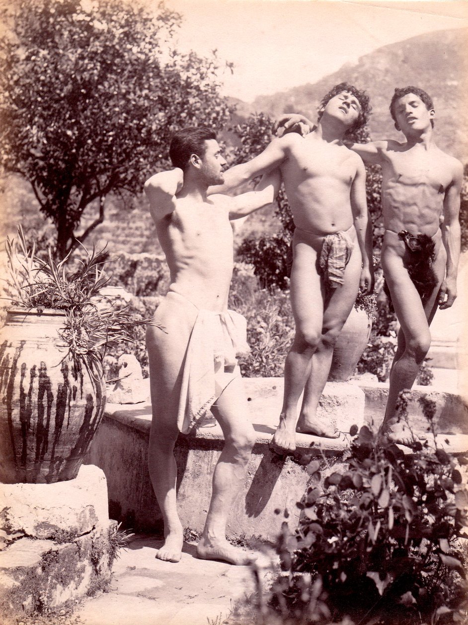 studium aktów męskich, ok. 1900 autorstwa Baron Wilhelm von Gloeden