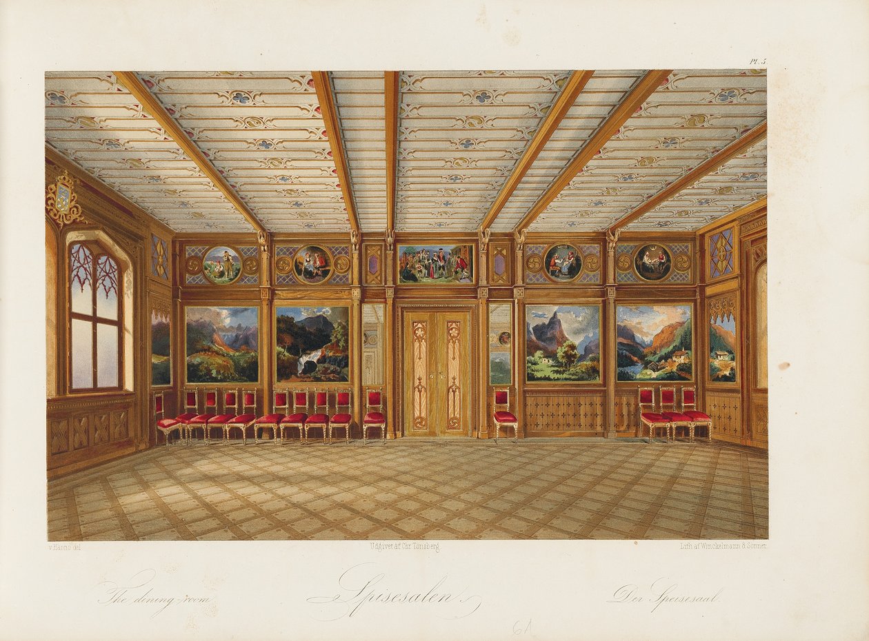 Jadalnia Oscara, 1852 autorstwa Wilhelm von Hanno