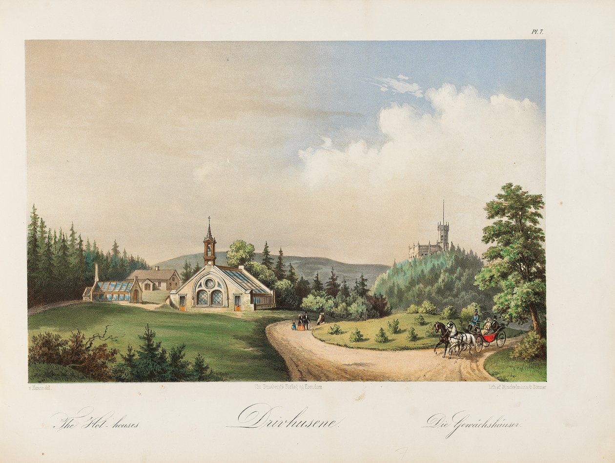 Gorące domy w Oskarsalu, 1852 autorstwa Wilhelm von Hanno