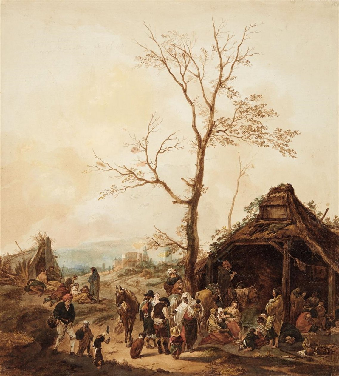 Żebrak w mieście autorstwa Wilhelm von Kobell
