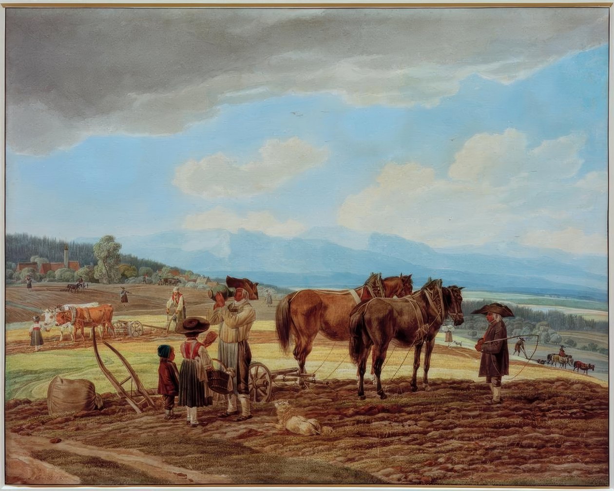 Odpocznij podczas orki autorstwa Wilhelm von Kobell