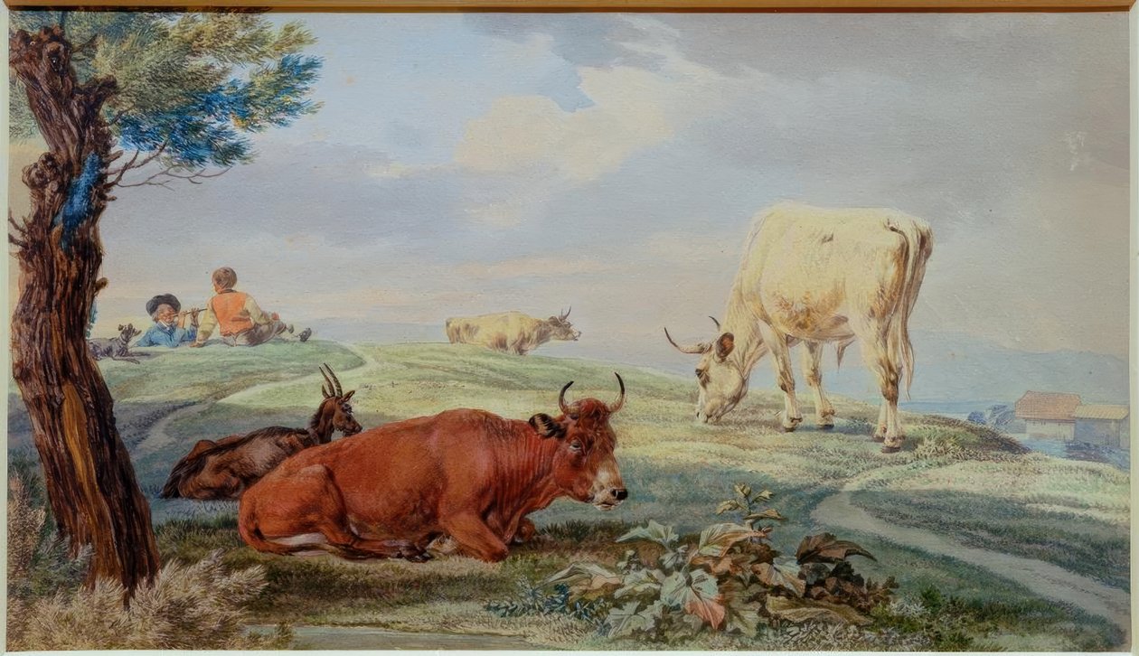 Krajobraz pastwiskowy z Bawarii Oberland autorstwa Wilhelm von Kobell