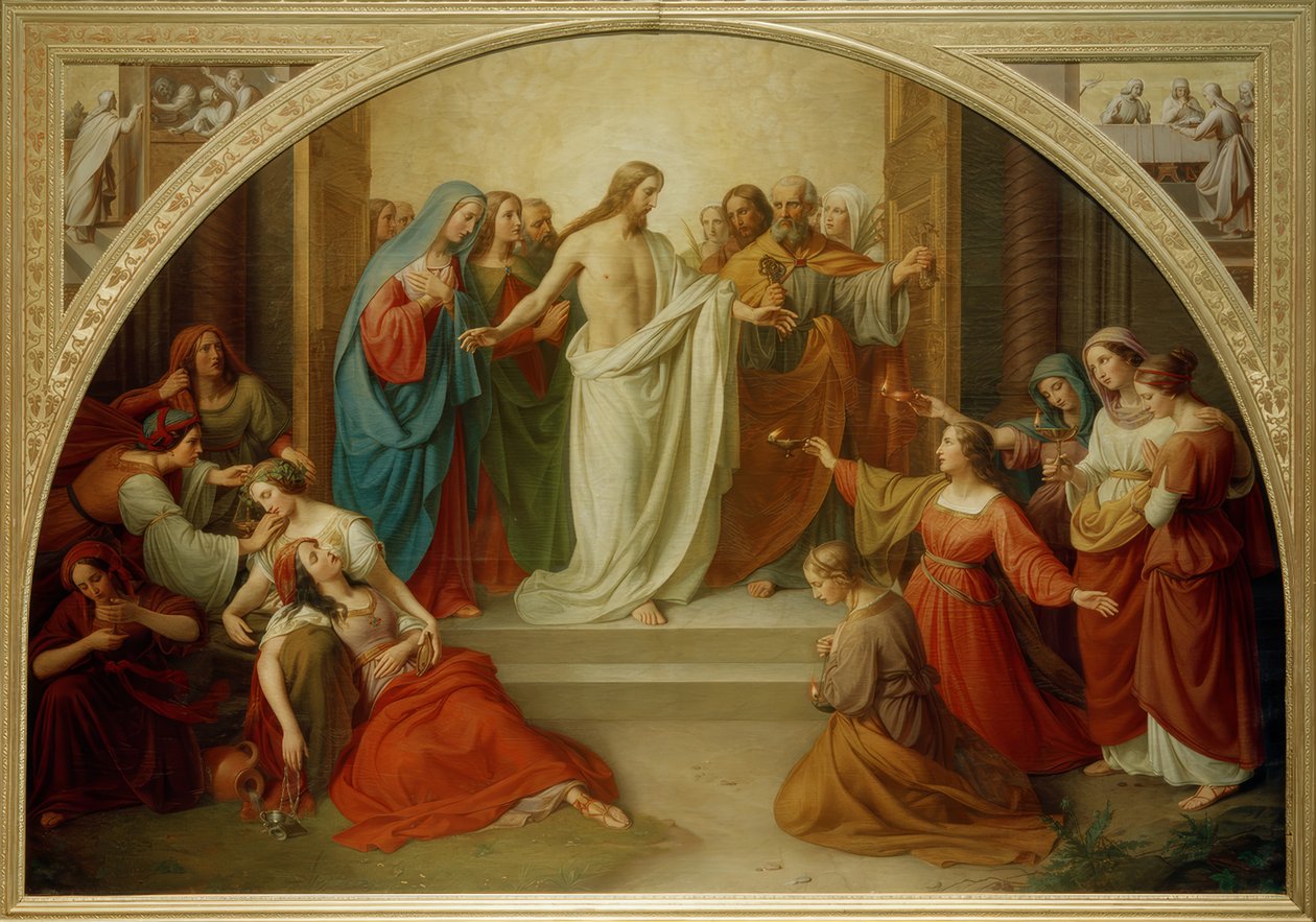 W. v. Schadow, mądre i głupie panny” autorstwa Friedrich Wilhelm von Schadow